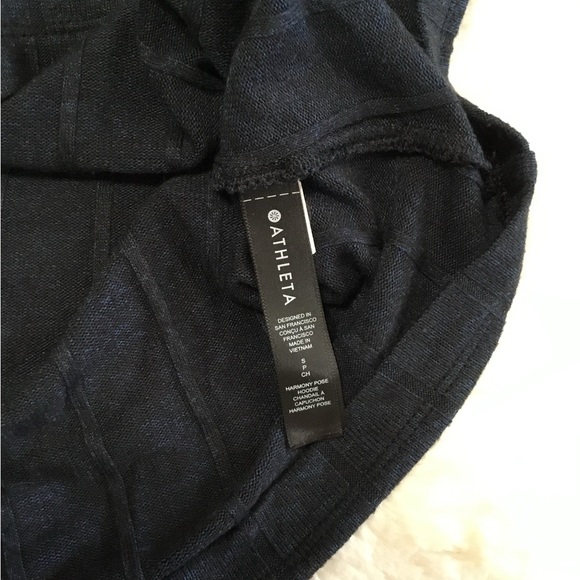 ATHLETA Harmony Ribbed Hoodie Blue Size small - Picture 12 of 12